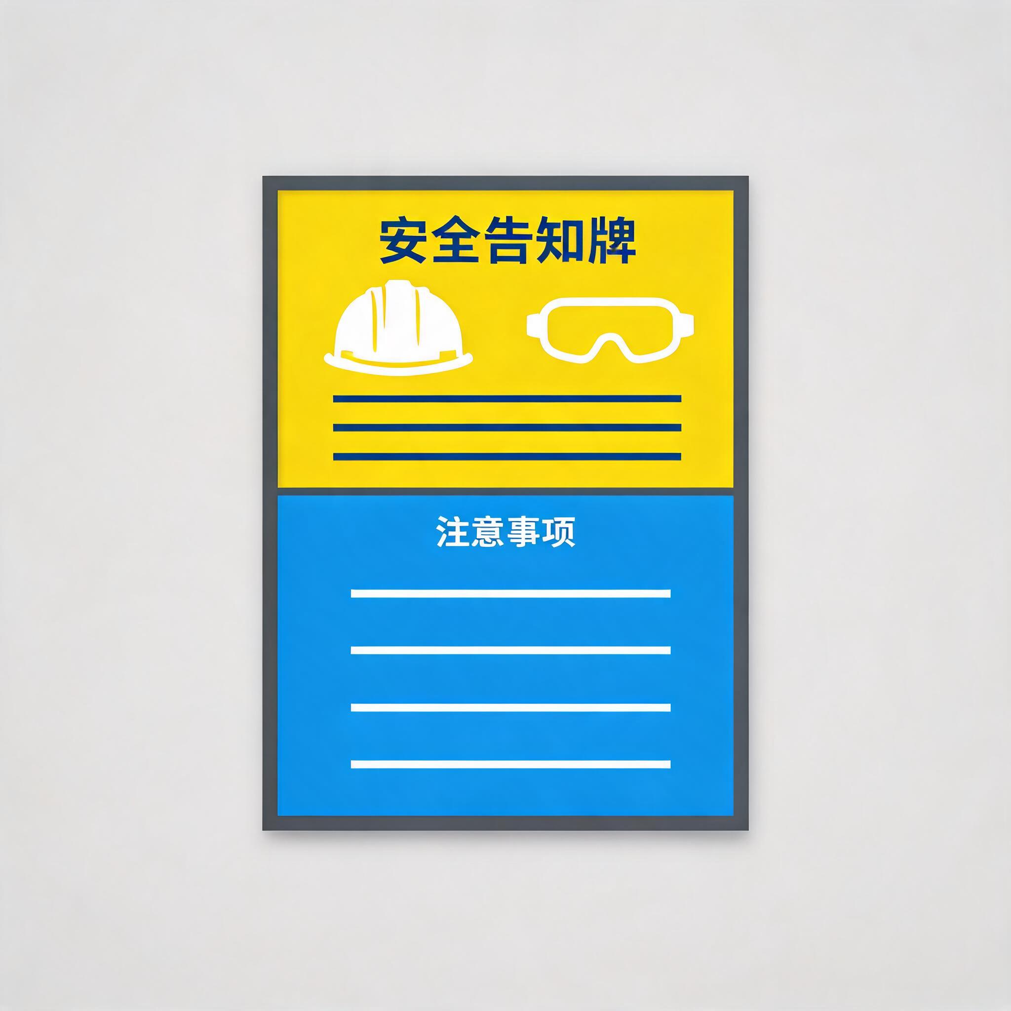 现场风险告知牌示意